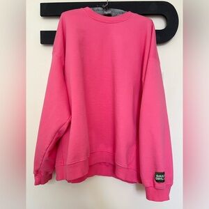 Unisex Oversized Crew - Color Cheeks. XS/S